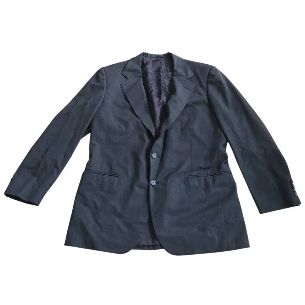 Tom James Executive collection mens blackgray heathered wool blazer fits Sz 40